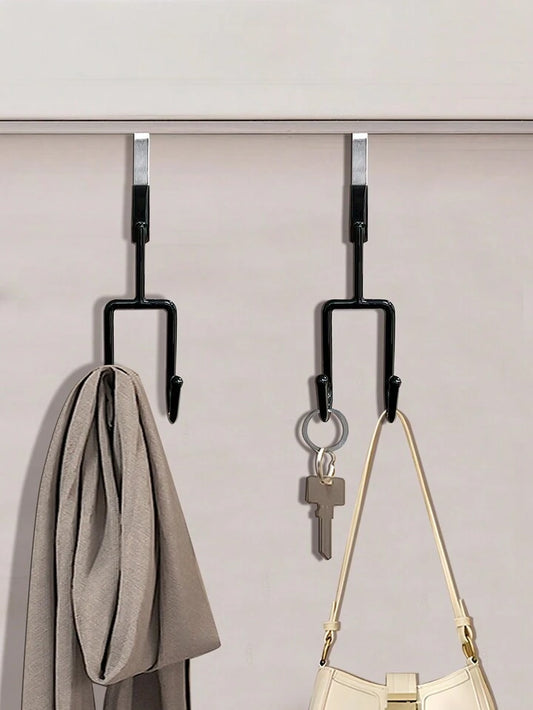 Set Of 3 Double Door Hook Hanger, Over The Door Hook, Soft Rubber Heavy Duty Hooks Set Of 3 Double Door Hook Hanger, Over The Door Hook, Soft Rubber Heavy Duty Hooks